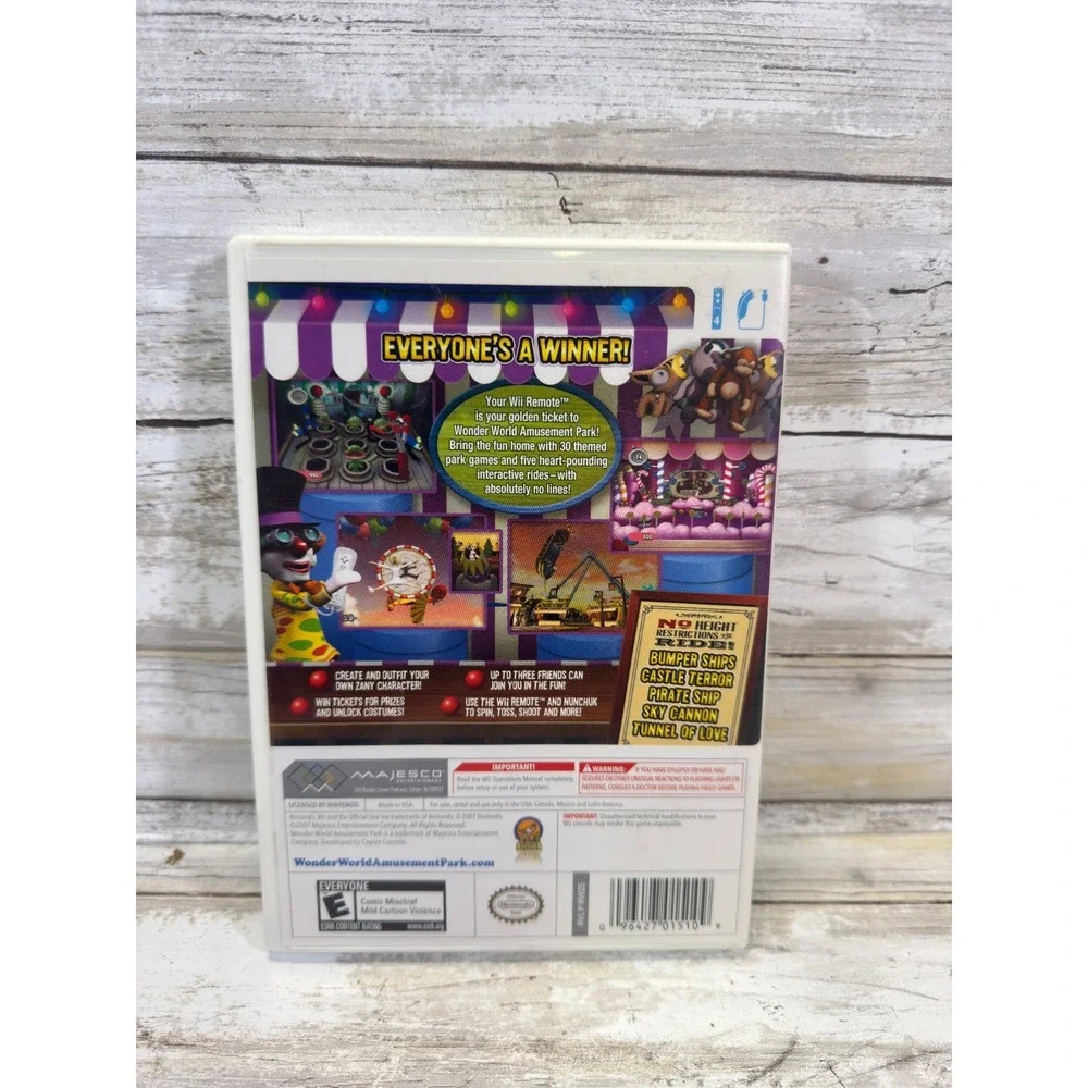 Wonderworld‎ Amusement Park Wii Game